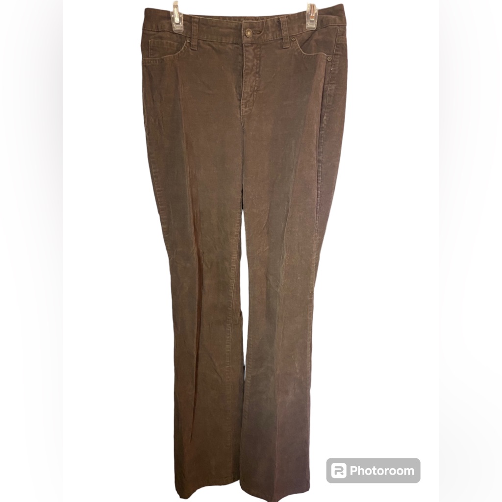St. John’s Bay Sjb Tan Brown Corduroy Pants Ladies 10